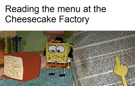 Cheesecake Factory | SpongeBob SquarePants | Know Your Meme