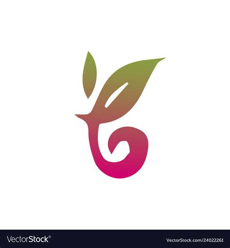 Hand drawn berry logo template abstract Royalty Free Vector