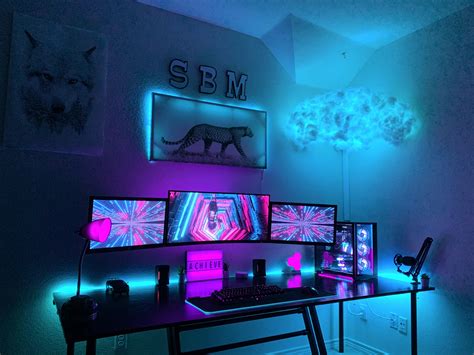 I think the RGB Cloud was the missing piece | Gaming room setup, Video ...