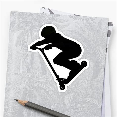 "Scooter Boy 5B (no shadow) Stunt Scooter" Sticker by RavenPrints ...