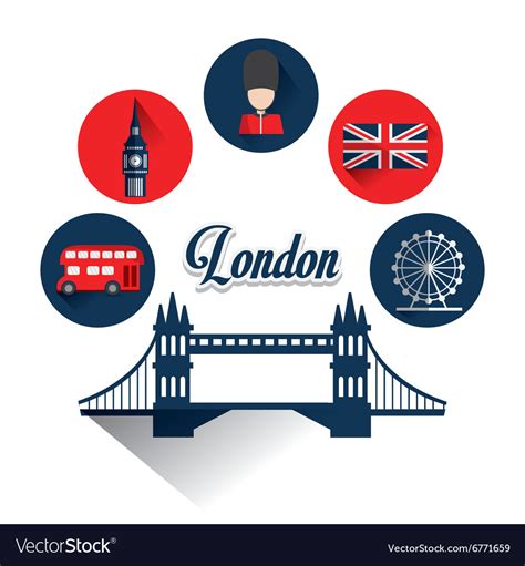 London landmarks design Royalty Free Vector Image