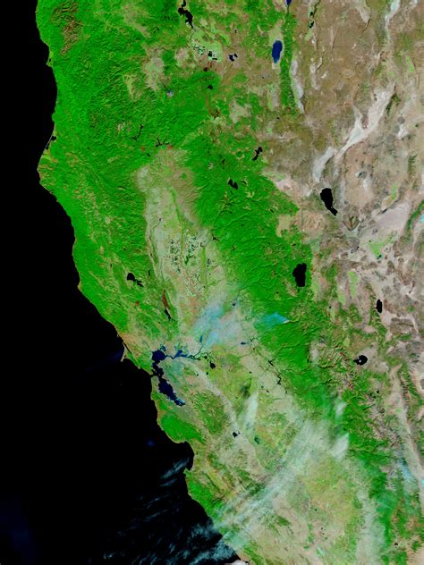 California (before floods, false color)