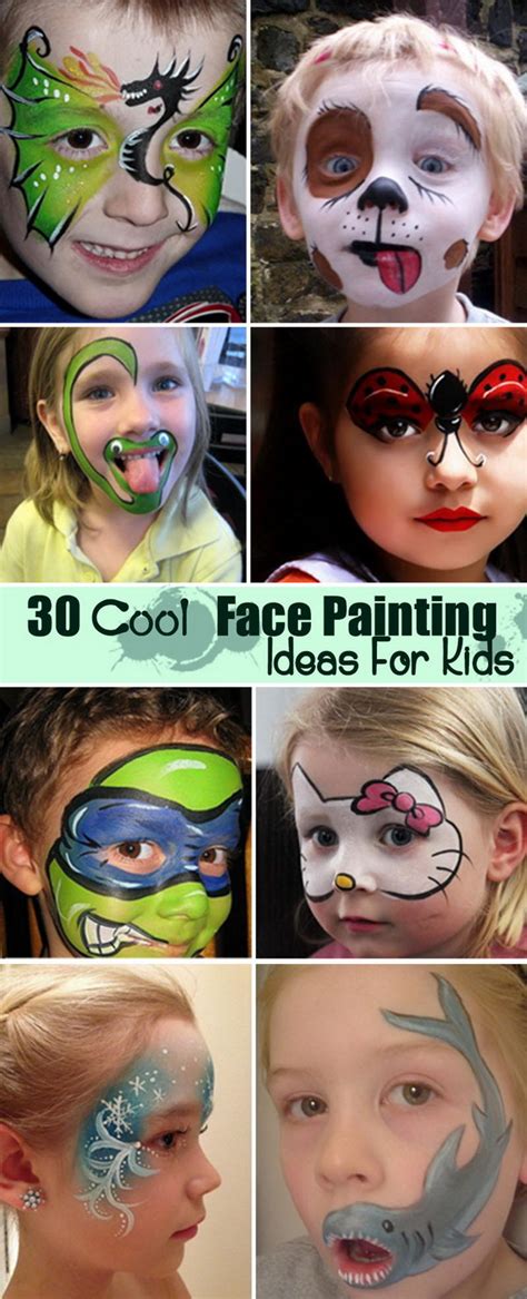 30 Cool Face Painting Ideas For Kids - Hative