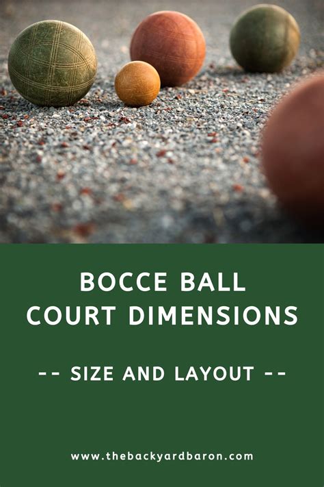 Bocce Ball Court Dimensions (Size and Length) with Diagram