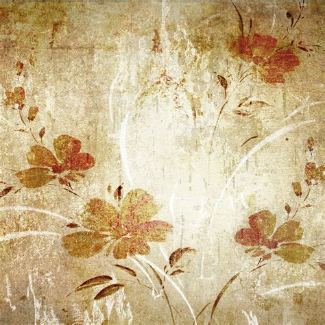 Oriental Floral Wallpaper Vinyl Photography Backdrop For Studios - Click Props Backdrops