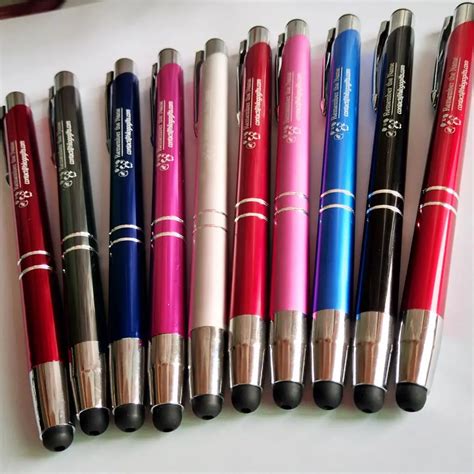 Company Logo stylus ballpoint pens custom free with your logo text/email/telephone special for ...