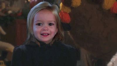 Creepy Santa winks at a Chloe and she doesn't like it #reactiongifs