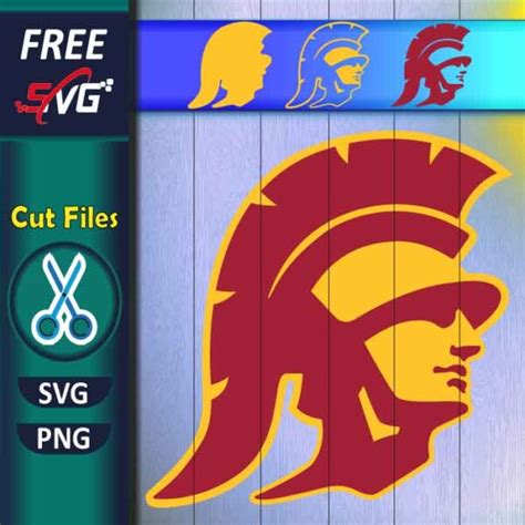 USC Trojans Helmet logo SVG free, USC trojan head logo | Free SVG FIles