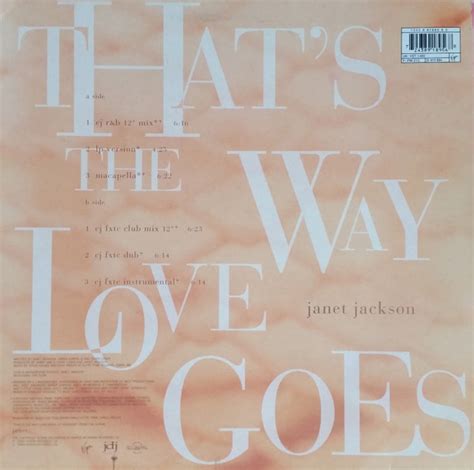 Janet Jackson - That's The Way Love Goes (Vinyl, 12", Maxi-Single, 33 ⅓ RPM) | Discogs