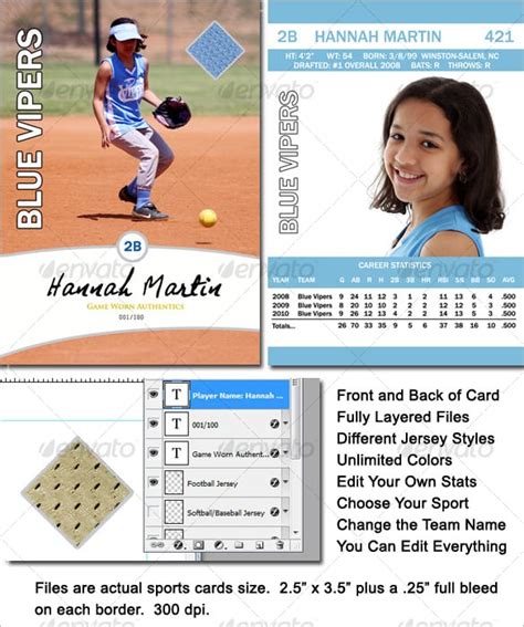 16+ Baseball Card Templates - PSD, AI, EPS | Free & Premium Templates