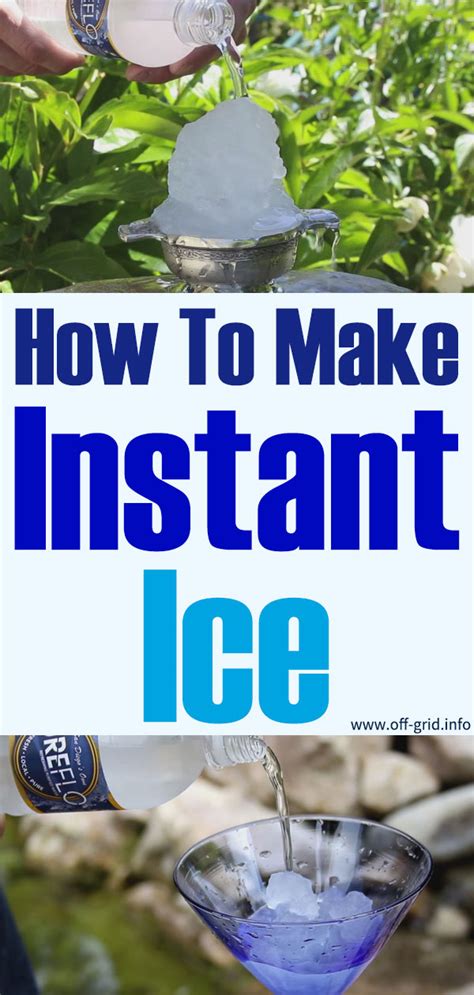 How To Make Instant Ice - Off-Grid