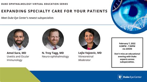 Duke Eye Education Series | Duke Department Of Ophthalmology