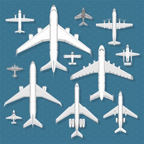 Vector airplane top view | Airplane illustration, Airplane vector, Airplane photography