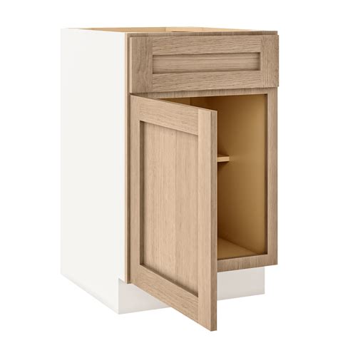 21 Inch Natural Color White Oak Shaker Kitchen Cabinet