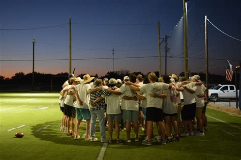 FarmHouse Fraternity members gather in a circle at MVP ath… | Flickr