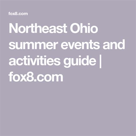 Northeast Ohio summer events and activities guide | fox8.com Rosary Church, Balloon Glow ...