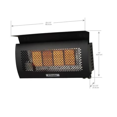 Dimplex Outdoor Wall-Mounted Natural Gas Infrared Heater, 31,500 BTUs - X-DGR32WNG : BBQGuys