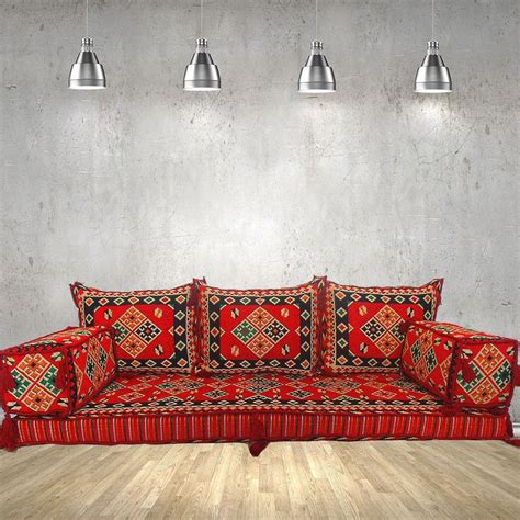 Comfort and the authenticity at its best! Middle eastern style oriental floor sofa seating set ...