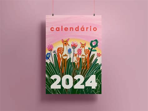 Illustrated 2024 calendar | animals :: Behance