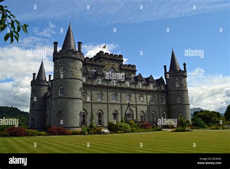 Inveraray Castle, on the banks of Loch Fyne, Inveraray, Scotland, UK Stock Photo - Alamy