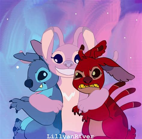 Stitch, Angel, and Leroy by LillyanRiver on DeviantArt