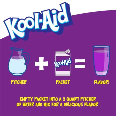 Kool Aid Unsweetened Grape Purple Powdered Soft Drink Mix Packet, 0.14 oz - Pick ‘n Save