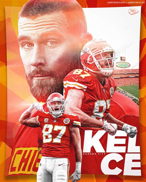 Travis Kelce Poster / Wallpaper! : r/KansasCityChiefs