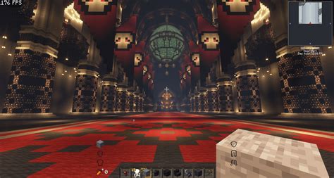 Nazarick throne room build (inspiration pic included) : r/Minecraftbuilds