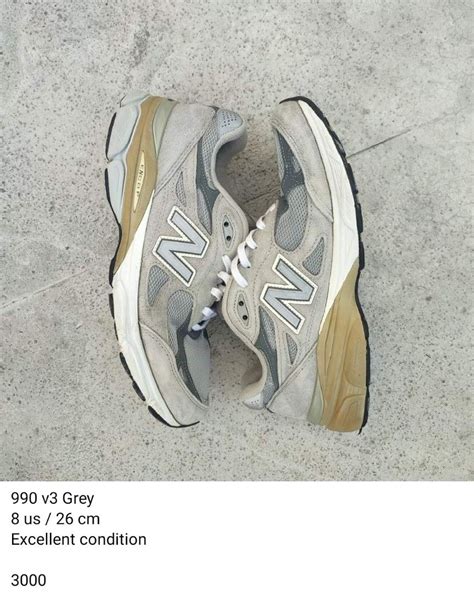 New balance 990 v3 Grey, Men's Fashion, Footwear, Sneakers on Carousell