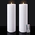 Amazon.com: NONNO&ZGF 2PCS Flameless 8 Inch Ivory Battery Operated ...