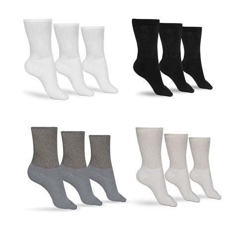 Men's Cotton Diabetic Crew Socks (Assorted) – DIABETIC SOCK CLUB