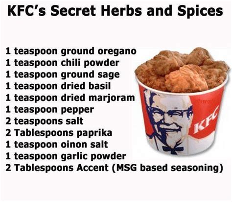 Pin by Sherry Soetaert on Copy cat recipes. | Kfc chicken recipe, Homemade spices, Spice recipes