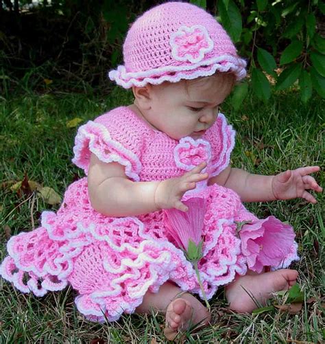 Savannah Ruffled Baby Set Crochet Pattern– Maggie's Crochet