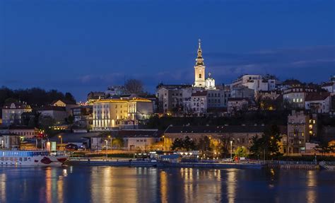 rivers, Houses, Belgrade, Serbia, Night, Street, Lights, Cities Wallpapers HD / Desktop and ...