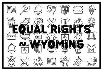 EQUAL RIGHTS ~ WYOMING State Motto Activity, Constitution Day Coloring ...