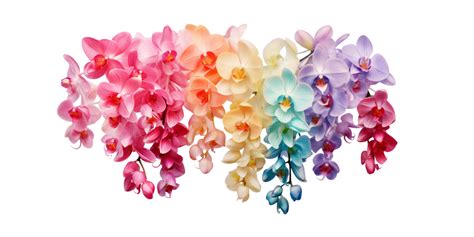 AI generated bunch of hung orchids transparent background 38105665 PNG