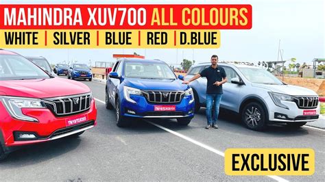 Mahindra XUV700 – All Exterior Colour Options Showcased On Video