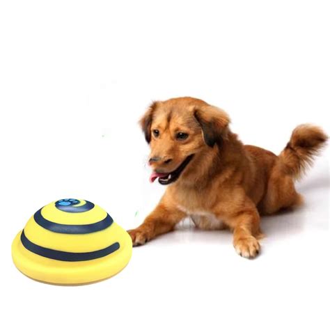 Dog Sounder Toys Interactive Training Toy Squeaking Sounding Disc Woof Glider Pet Dogs Play Toy ...