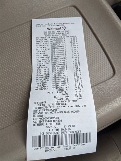 Walmart receipt – Artofit