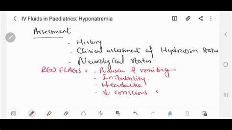 IV Fluids in Paediatrics: Hyponatremia - YouTube