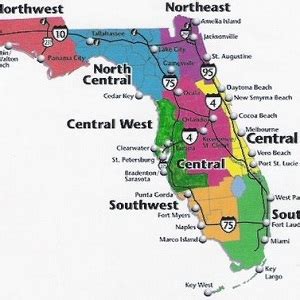 Map Of Central Florida West Coast Cities Florida Road Map: Florida ...