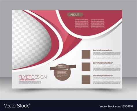 Landscape billboard flyer template Royalty Free Vector Image