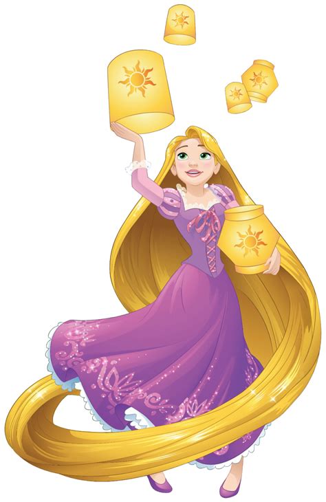 Rapunzel Adventure with Lanterns and Long Hair HD PNG | PNG All