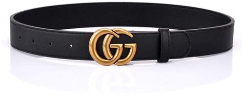 GG Gucci Belt Replica Fake Faux Belts For Women Gold Buckle Leather Dress Womens (Belt width（3 ...