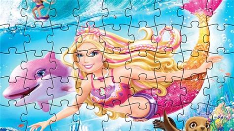 Barbie Jigsaw Puzzle Game for kids | Puzzle Building Video for children - YouTube