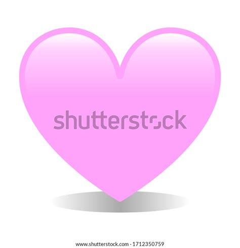 Light Pink Heart Emoji Vector Stock Vector (Royalty Free) 1712350759 | Shutterstock