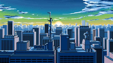 8-bit skyline : r/wallpapers