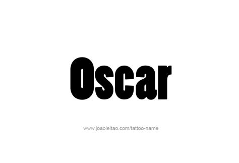 Oscar Tattoo Designs