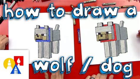 How To: How To Draw A Minecraft Wolf (dog)