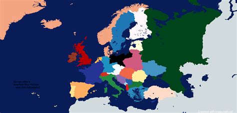 Map of Europe after a Bourbon Bloc Victory (1911) : r/PaxBrit